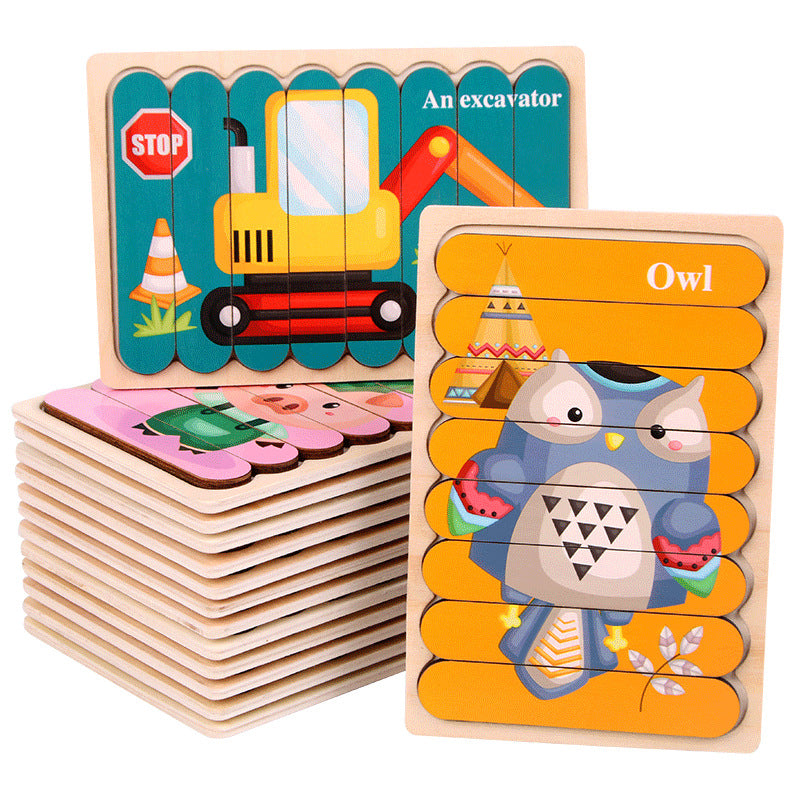 Montessori Bar Puzzle Board – Easy First Puzzle for Kids