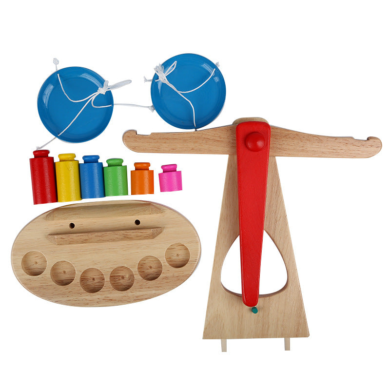 Wooden Balance Scale Toy