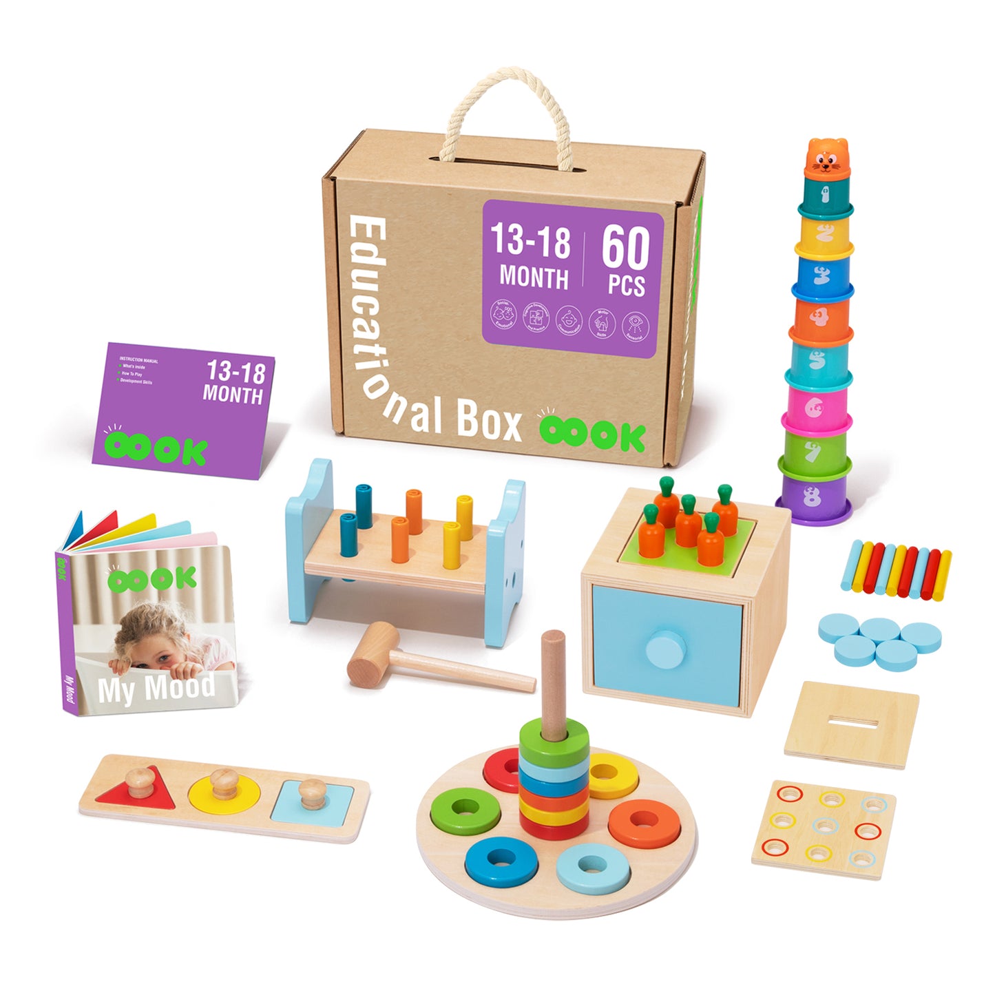 13-18 Month Wooden Educational Box