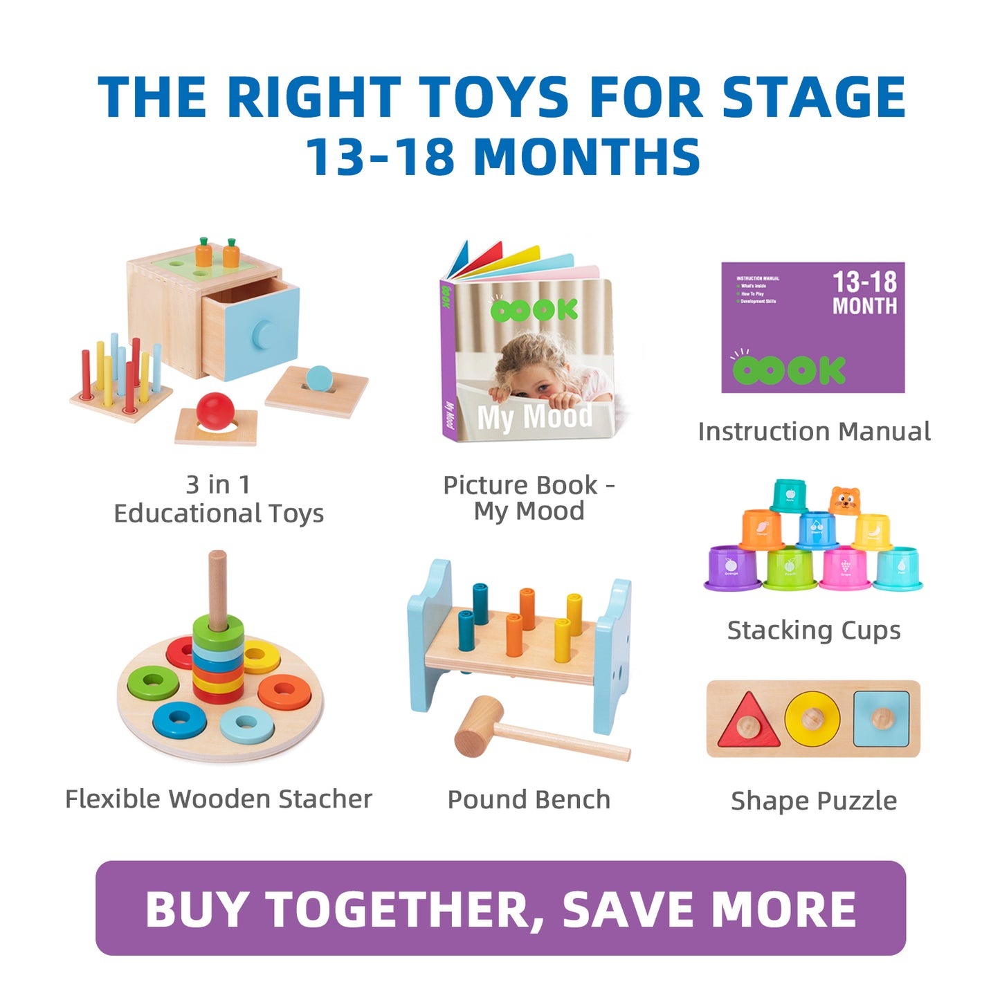 13-18 Month Wooden Educational Box