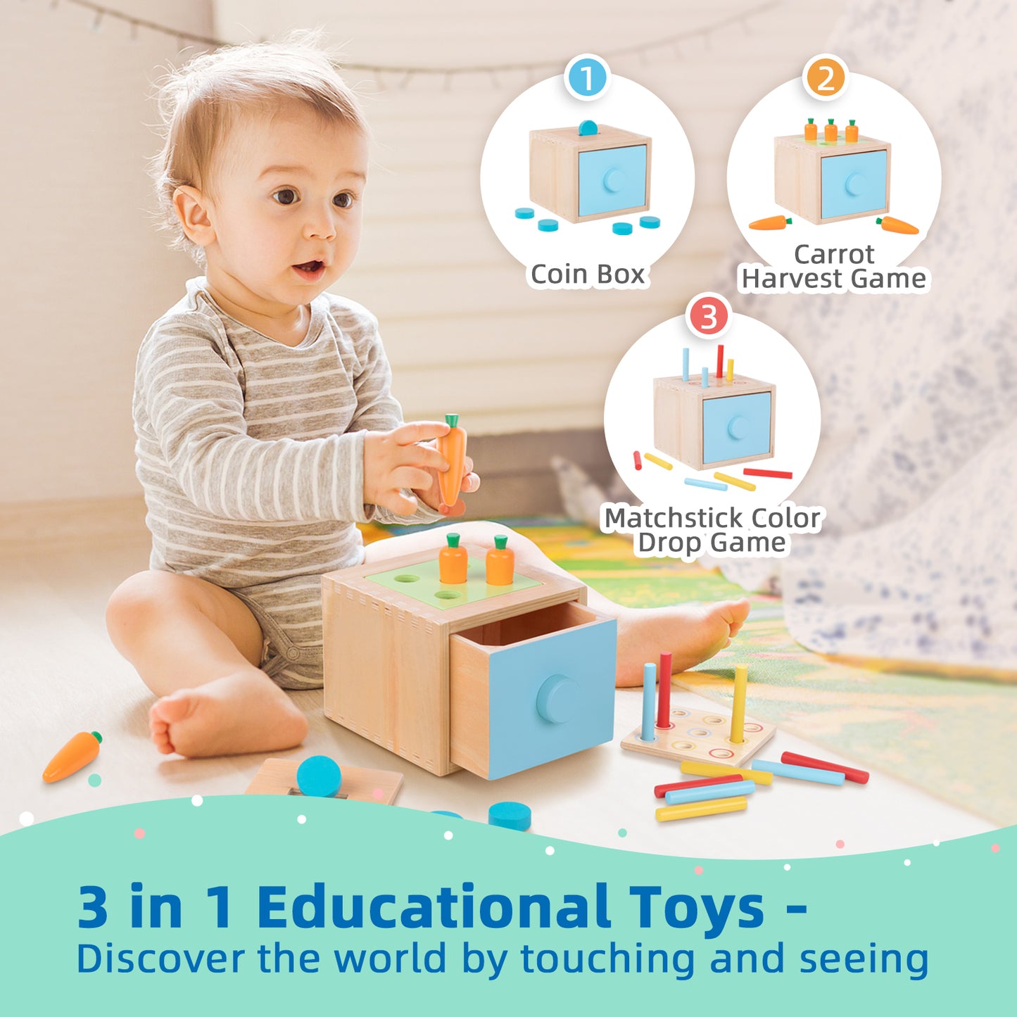 13-18 Month Wooden Educational Box
