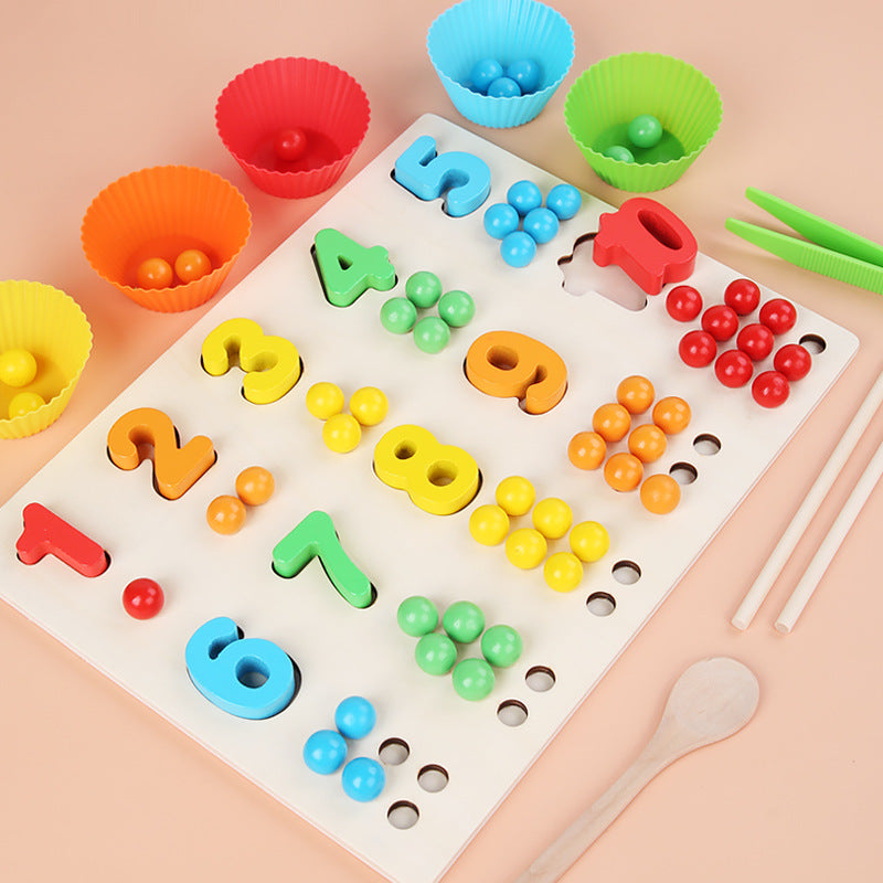 Wooden Board Number Puzzle