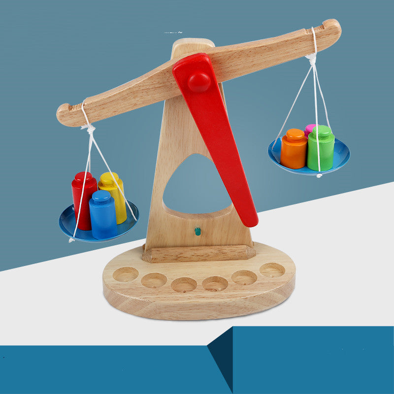 Wooden Balance Scale Toy