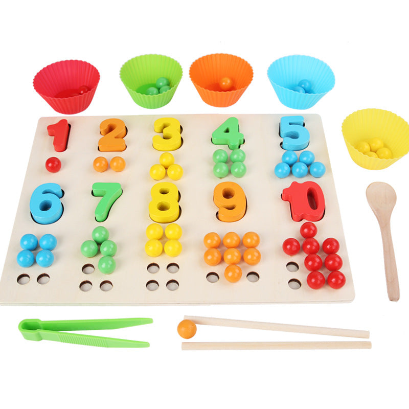 Wooden Board Number Puzzle