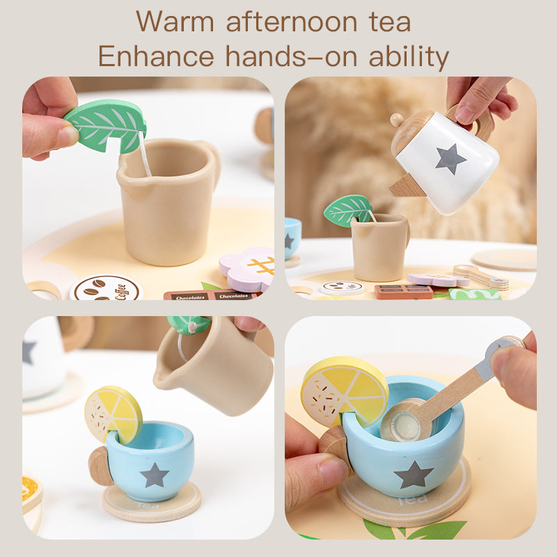 Wooden Montessori Tea Set