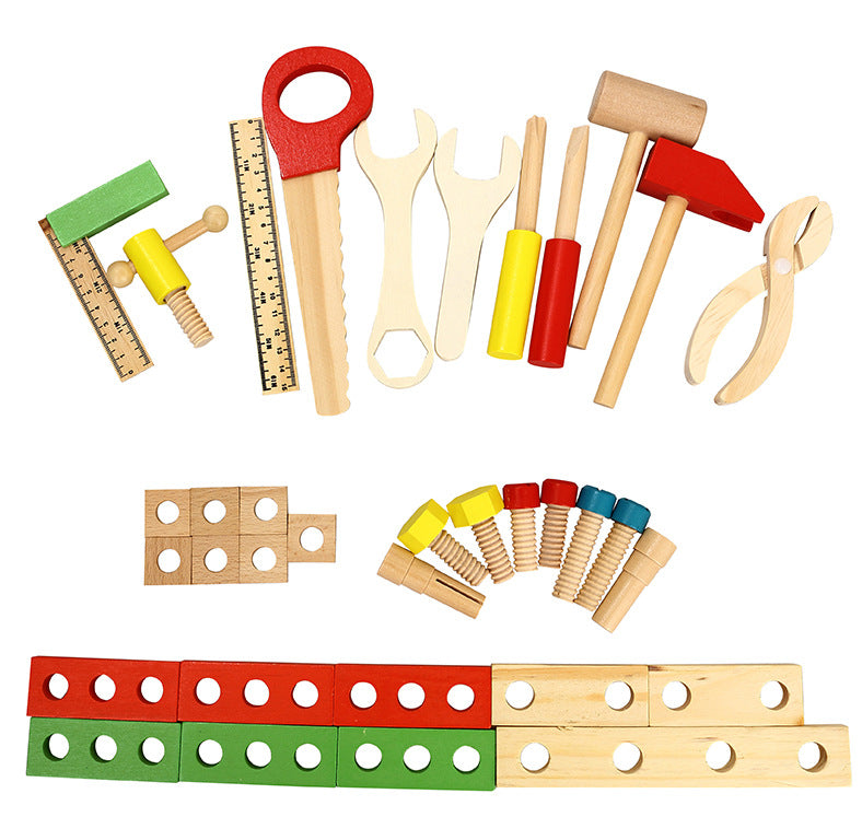 Wooden Montessori Repair Tools Set – 37 PCS