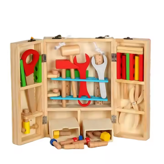 Wooden Montessori Repair Tools Set – 37 PCS