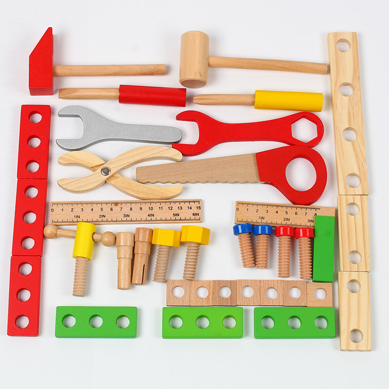 Wooden Montessori Repair Tools Set – 37 PCS