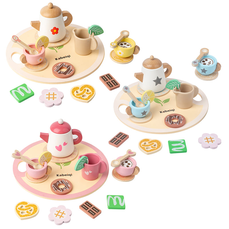 Wooden Montessori Tea Set