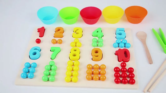 Wooden Board Number Puzzle